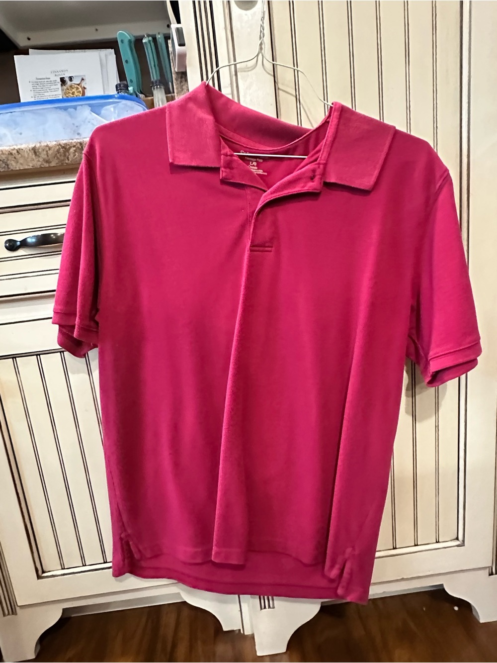 St. John's Bay Men's Polo Shirt - Fuchsia Pink